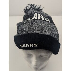 Chicago Bears New Era Knit‎ Beanie Hat Blue Orange Pom Pom NFL